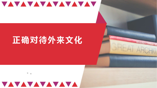 《正确对待外来文化》学习借鉴外来文化的有益成果PPT课件