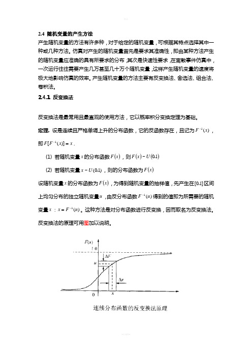 连续随机变量的产生方法