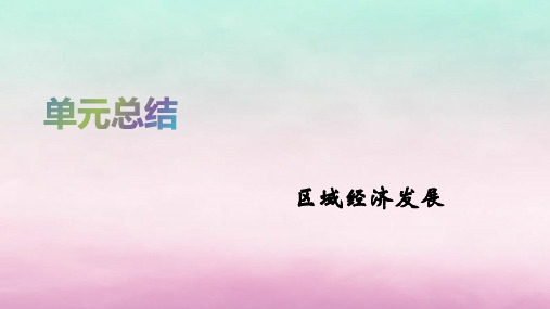 2020届高考地理总复习第十七单元区域经济发展单元总结课件