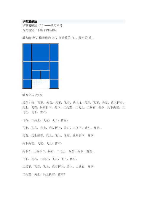 华容道解法附图