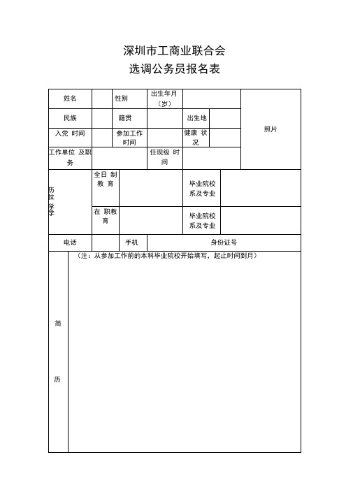 深圳市工商业联合会