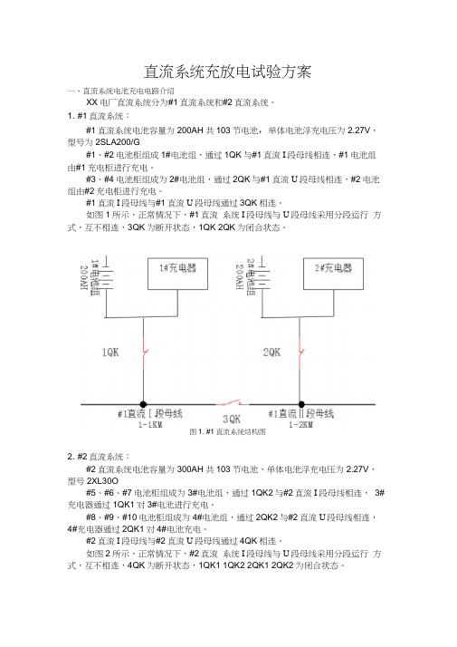 蓄电池核对性放电实验方案