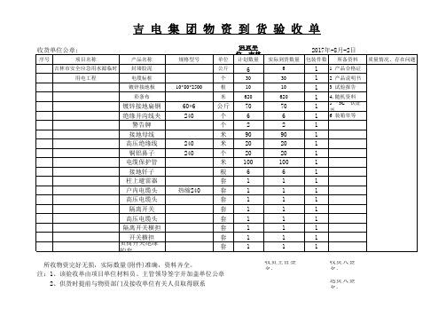 物资到货验收单(1)(1)资料