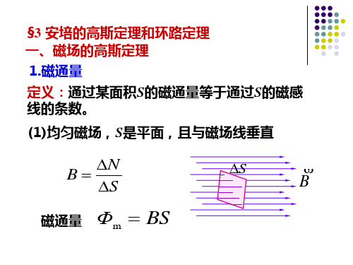 磁场的高斯定理和安培环路定律