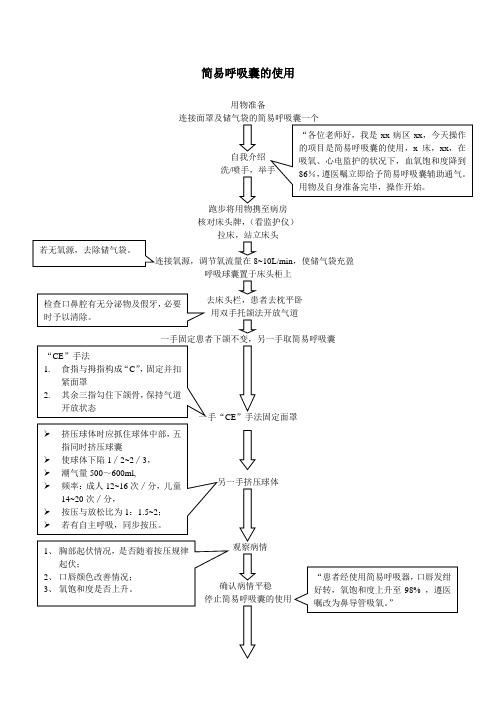 简易呼吸囊的使用