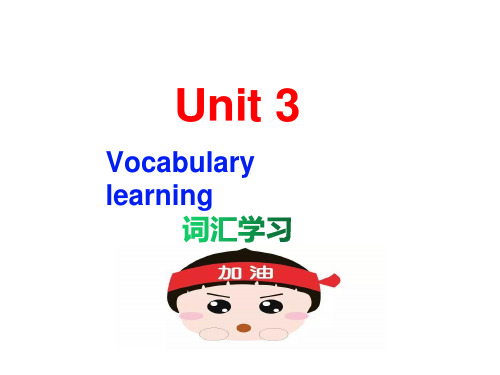 Unit3SportsandFitness词汇学习课件高中英语人教版