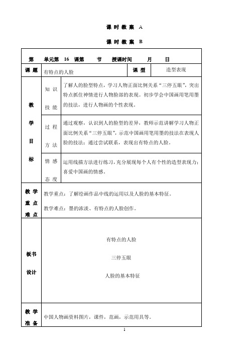 小学美术人美版教学课件〖16有特点的人脸〗6