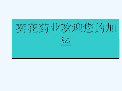 某药业公司组织架构图(ppt 28页)