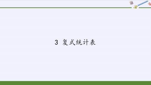 三年级数学下册课件-3 复式统计表1-人教版