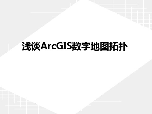 arcgis拓扑