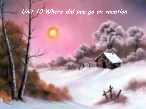 Unit10where did you go on vacation 课件.ppt