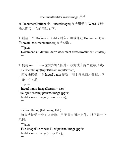 documentbuilder insertimage 用法