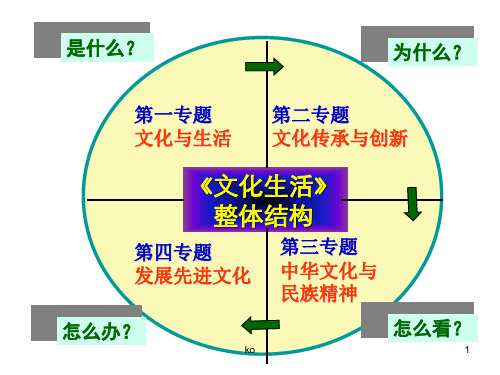 文化生活知识结构图课件