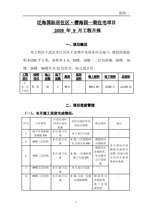 泛海国际居住区·樱海园一期住宅项目.doc