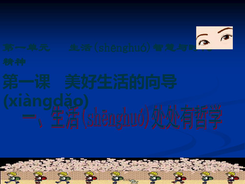 高二政治课件111生活处处有哲学3新必修4