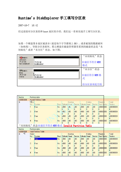 Runtime's_DiskExplorer手工填写分区表