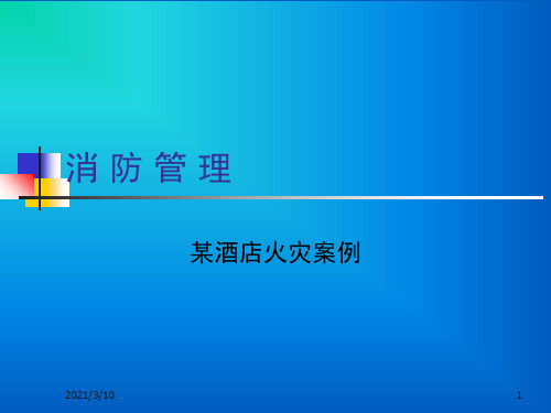 消防安全案例分析课件ppt