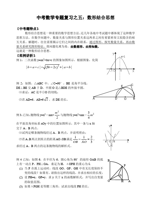 中考数学专题数学思想方法