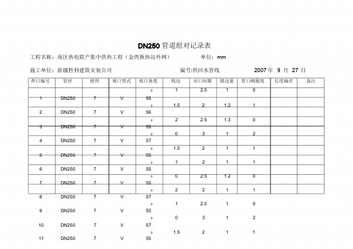 管道组对记录表课件.doc