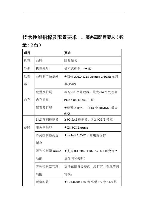 技术性能指标及配置要求.doc