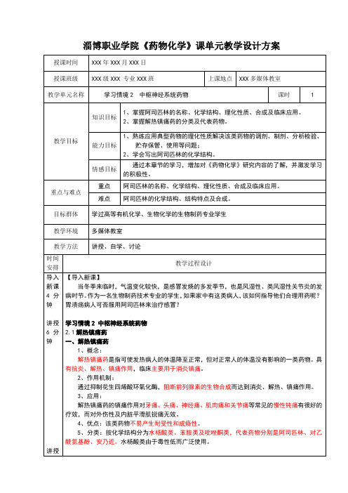 教案2-解热镇痛药