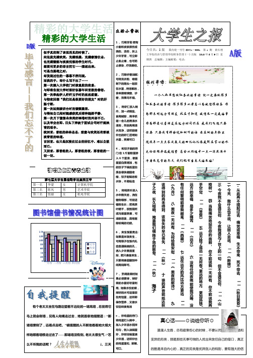 报纸设计样板