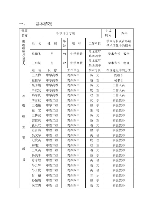 积极评价