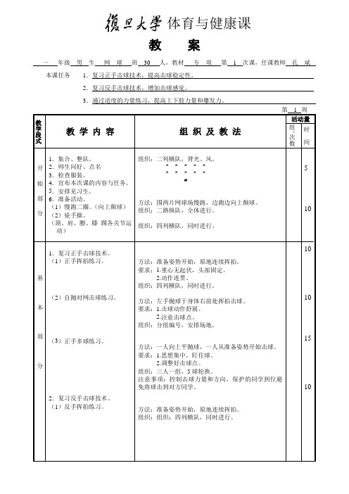 体育与健康课 - 复旦大学精品课程