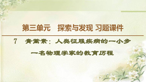 部编版新教材 高中语文必修下册 第3单元 探索与发现 习题课件