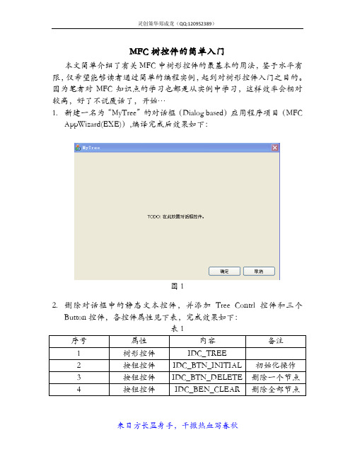 MFC树控件入门实例讲解