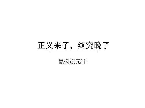 新闻评论学俞亚静—0143795—聂树斌案3.1.11 俞雅静