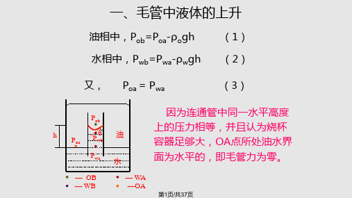 油层物理毛管力PPT课件