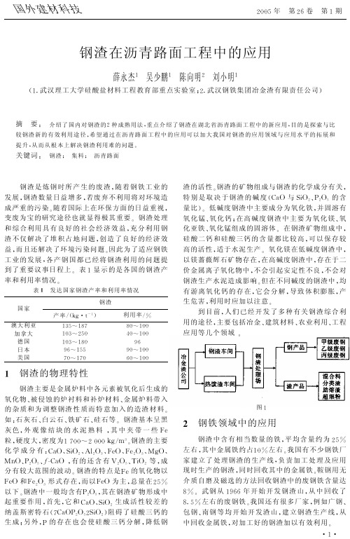 钢渣在沥青路面工程中的应用