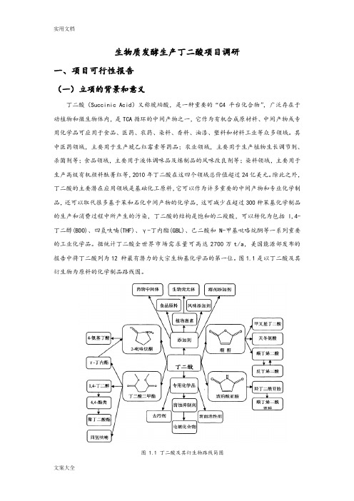 制备丁二酸相关方法