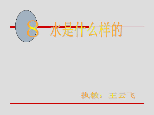 三年级上册科学课件 水是什么样的鄂教版 (共17页)PPT