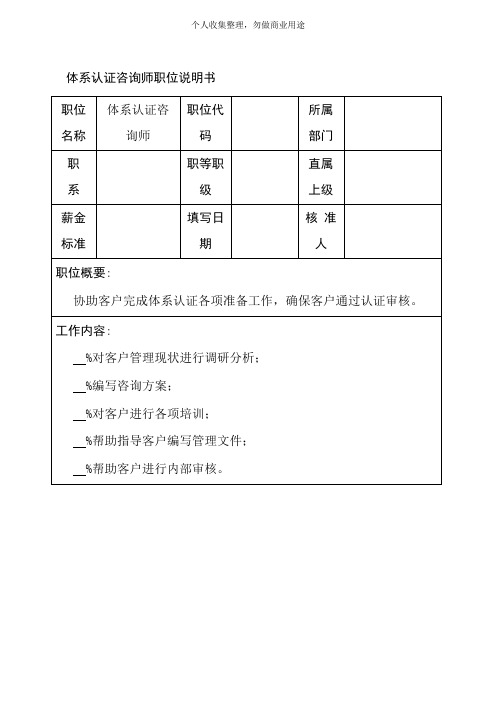 销售部职位说明书(44个)45