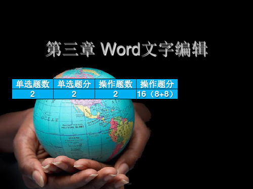 《Word文字编辑》PPT课件