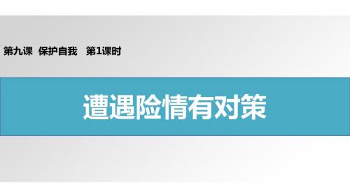 2017部编人教版七年级上册道德与法治课件9.1 遭遇险情有对策117