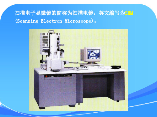 材料测试第三章电子显微分析-扫描电镜