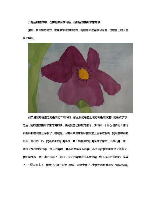 开始画的像抹布,在潭州教育学习后,我的画技提升非常的快