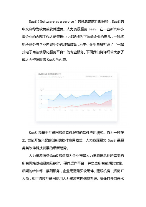 人力资源服务SaaS介绍