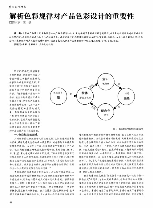 解析色彩规律对产品色彩设计的重要性