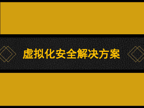 赛门铁克虚拟化安全解决方案 PPT