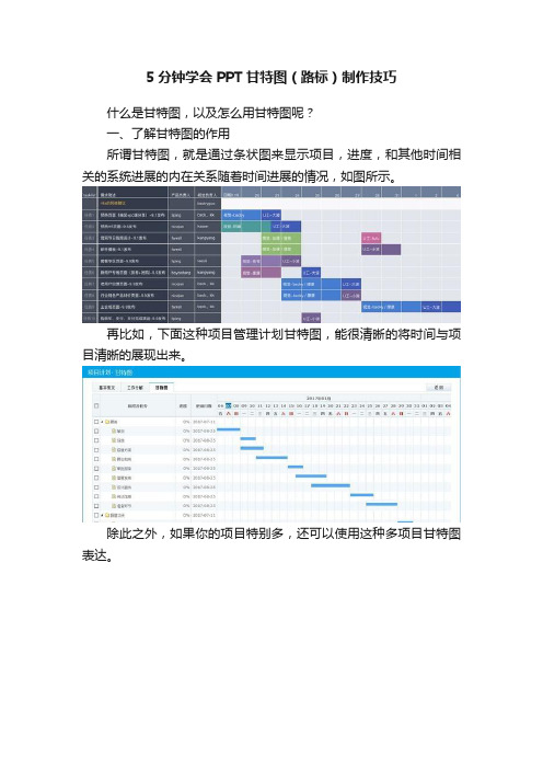 5分钟学会PPT甘特图（路标）制作技巧