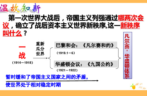 九年级历史下册 第13课  罗斯福新政