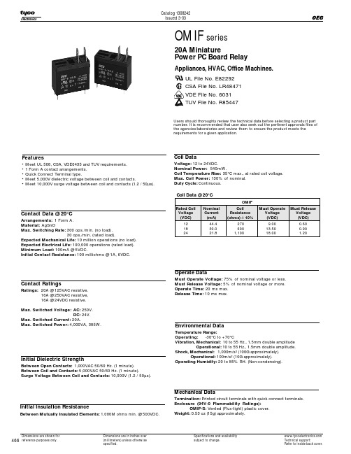 OMIF-S-112LM中文资料