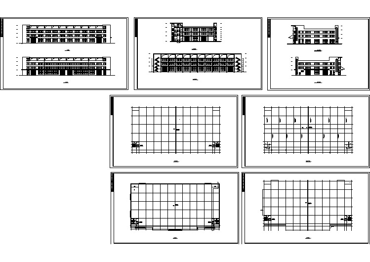 某五金公司厂房建筑施工图纸（共7张）