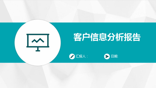 客户信息分析报告