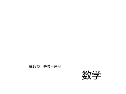 中考数学总复习 第四章 图形的认识与三角形 第18节 等