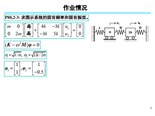 机械振动二自由度系统例题解答3